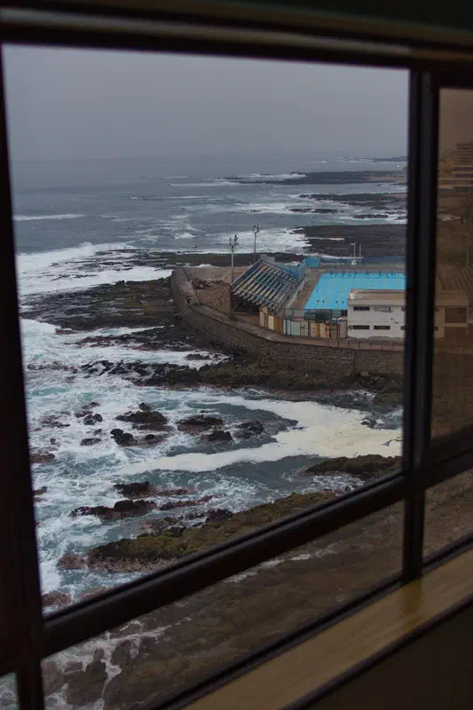 View from our hotel window