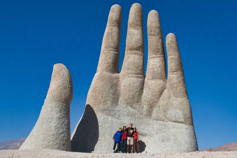 What's up with the hand? This sculpture was commissioned to be put in the middle of the desert by the government.