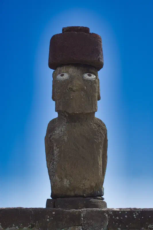 Most people don't realize the moai had eyes.