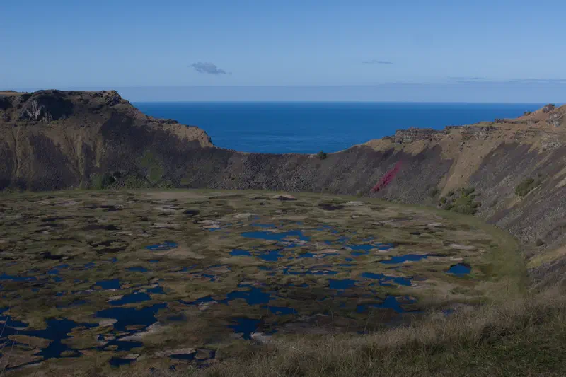 The ancient volcano pit