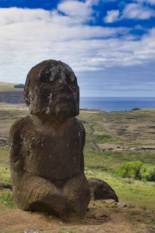 Cool statue at the edge of the quarry.
