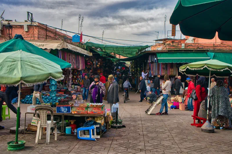 Exit from the open air section of the Medina.