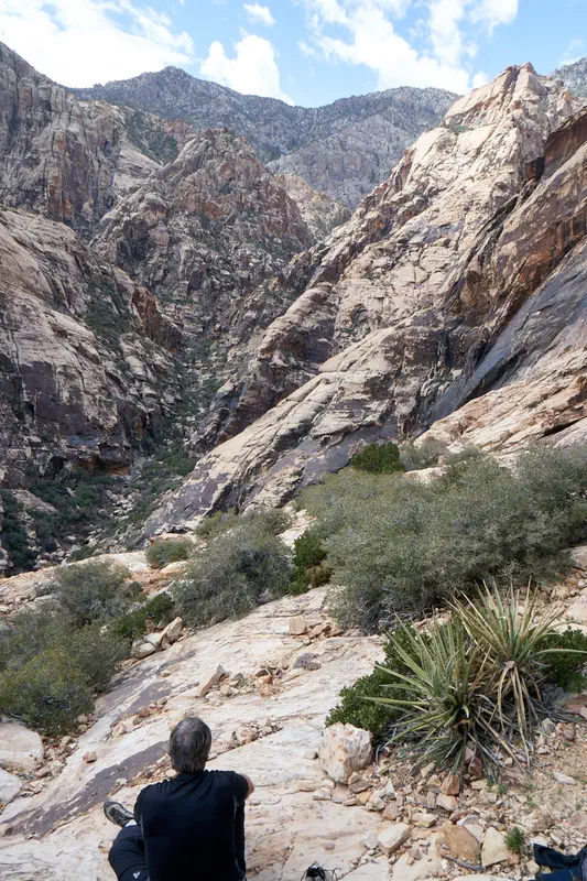 View from the start of the climb (first day).…