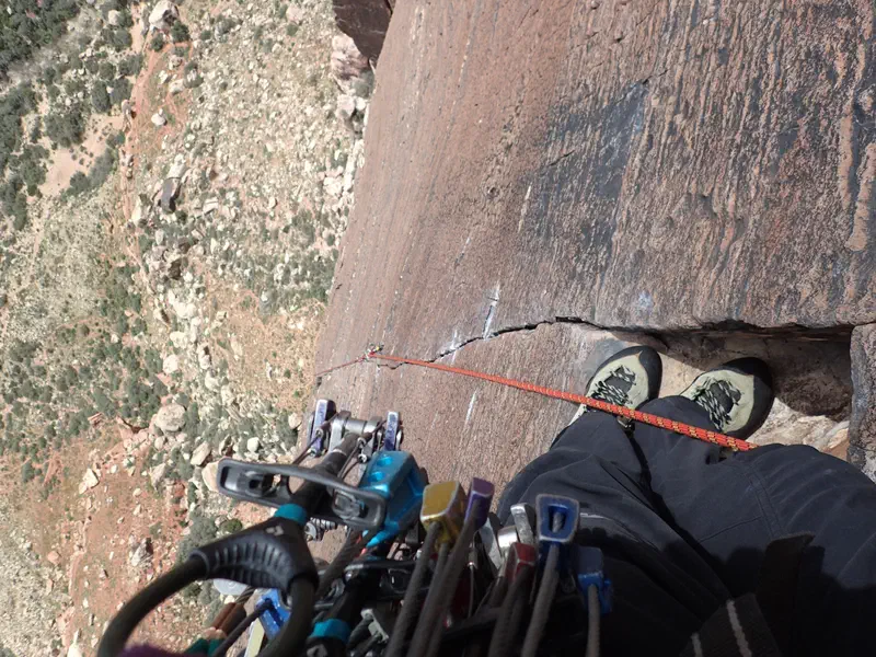 Notice the ledge Tim is standing on. This is…