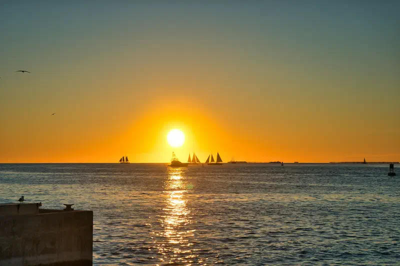 with boats...